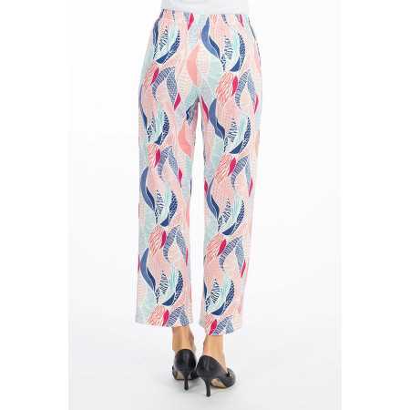 Pantalon fluide pour femme senior facile à enfiler - différents motifs
