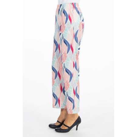 Pantalon fluide pour femme senior facile à enfiler - différents motifs