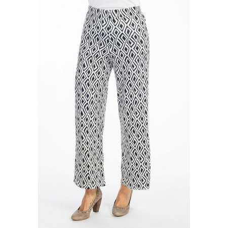 Pantalon femme senior fluide et facile à enfiler - motifs