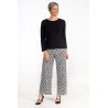 Pantalon femme senior fluide et facile à enfiler - motifs