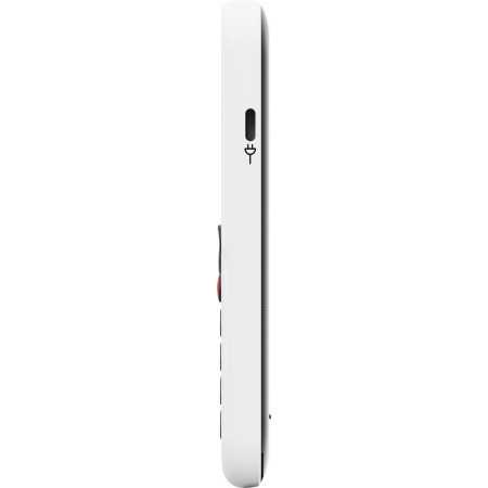 Portable blanc pour senior : Doro leva X10 vue de côté chargement