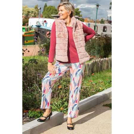 Gilet sans manche femme senior - doux et confortable - fermeture zip