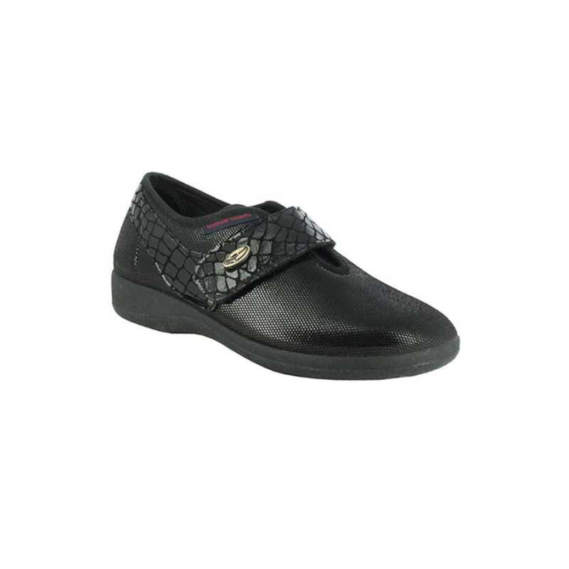 Chaussures noires élégantes faciles à enfiler femme senior Chaussures noires élégantes faciles à enfiler femme senior