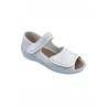 Chaussures femme senior double ouverture velcro pieds larges