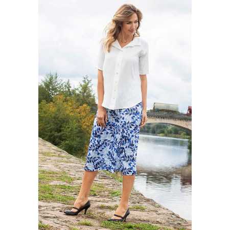 Jupe ample et confortable pour femme senior - ceinture élastiquée