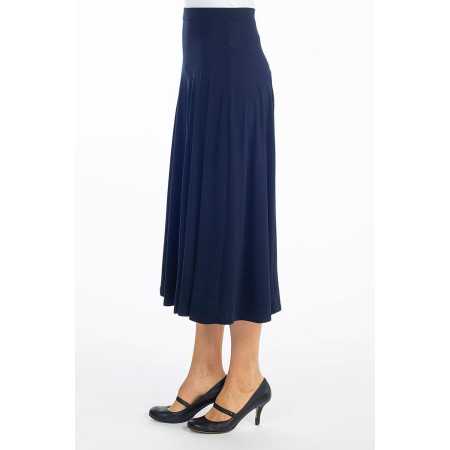Jupe longue femme âgée facile à mettre - taille élastiquée