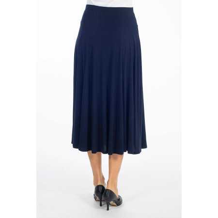 Jupe longue femme âgée facile à mettre - taille élastiquée