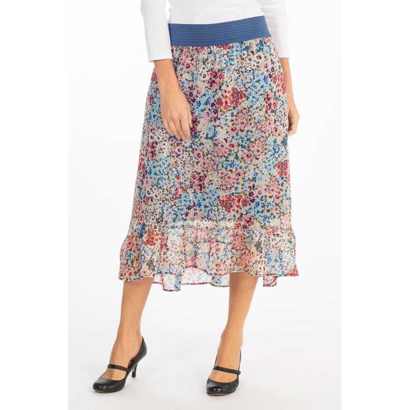 Jupe ceinture / taille élastiquée pour femme senior - facile à enfiler