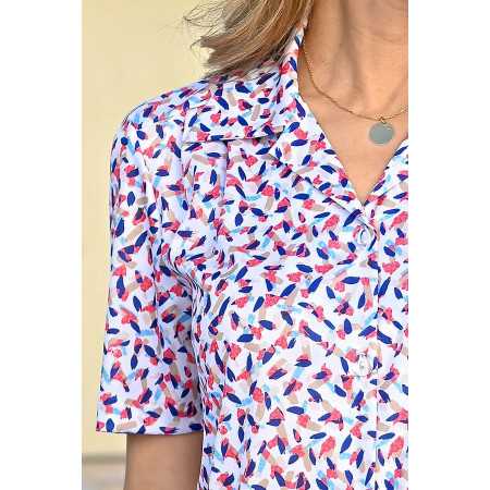 Chemisier femme petits motifs zoom