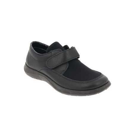 Chaussures en cuir pour pieds larges - homme senior
