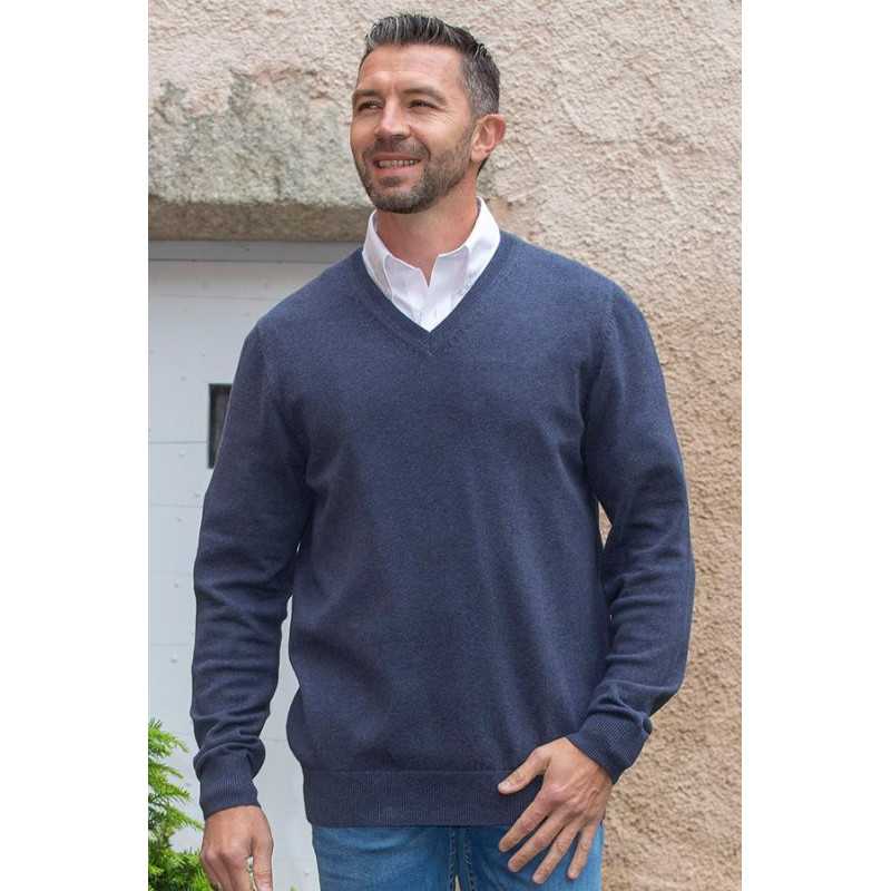 Pull pour homme âgé - 87% coton - chaud et confortable pour intersaison Pull pour homme âgé - 87% coton - chaud et confortable pour intersaison