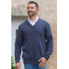Pull pour homme âgé - 87% coton - chaud et confortable pour intersaison