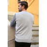 Pull 50% coton manches longues