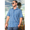 Chemise manches longues 100% coton pour homme senior âgé - Facilavi