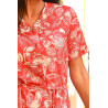 Robe facile à enfiler pour femme senior - imprimé feuillage