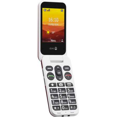 Doro leva L20 rouge ouvert profil