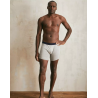 Caleçon boxer pour homme senior - blanc 100% coton bio made in France