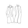 Schéma ouverture robe médicalisée dos