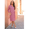 Robe pour personne âgée - robe ouverture dos croisé pour femme âgée