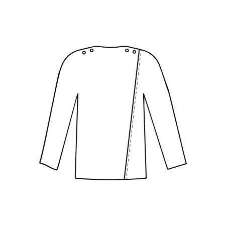 Pull manches longues - Pull médicalisé automne/hiver - aidant senior