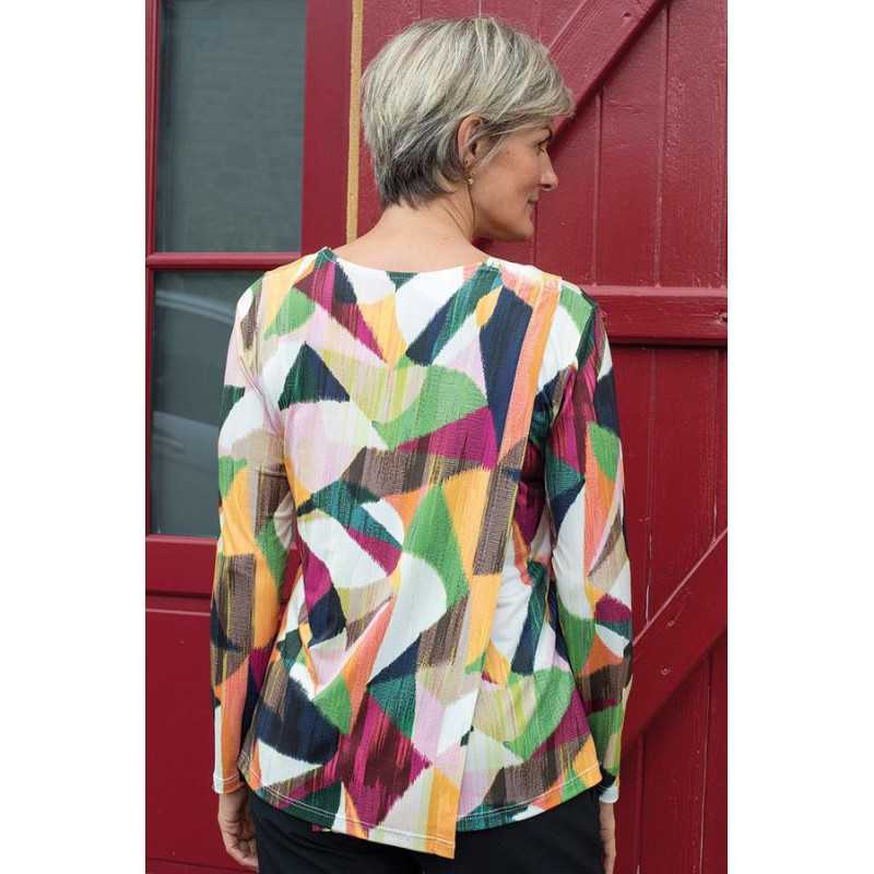 T-shirt médicalisé femme fermeture épaule par pressions - Confort