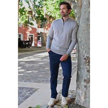 Pantalon facile à enfiler pour homme âgé avec ceinture élastique