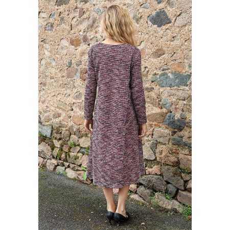 Robe médicalisée pour femme : ouverture dans le dos par pressions