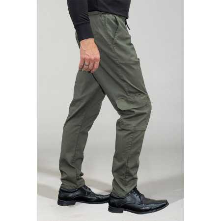 Pantalon cargo homme senior - ceinture élastiquée confort