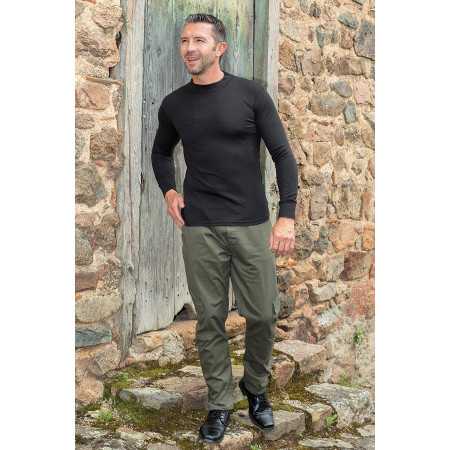 Pantalon cargo homme senior - ceinture élastiquée confort
