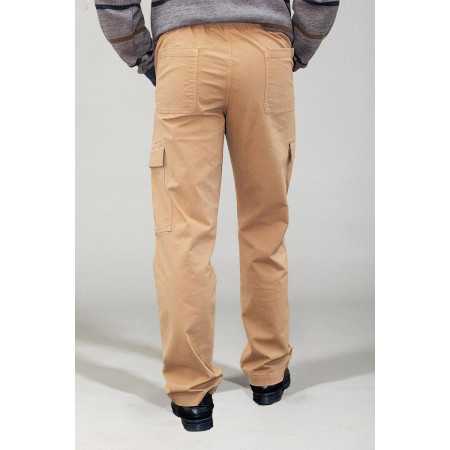 Pantalon cargo homme senior - ceinture élastiquée confort