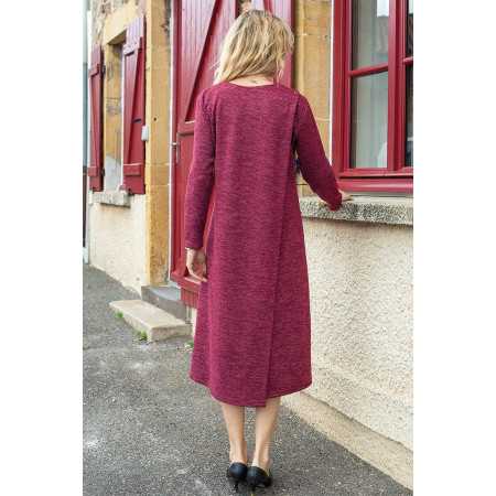 Robe médicalisée femme Ehpad : ouverte dans le dos par pressions