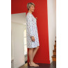 Liquette femme manches longues 100% coton - Facile à enfiler - boutons
