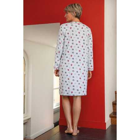 Chemise de nuit liquette femme senior hiver dos