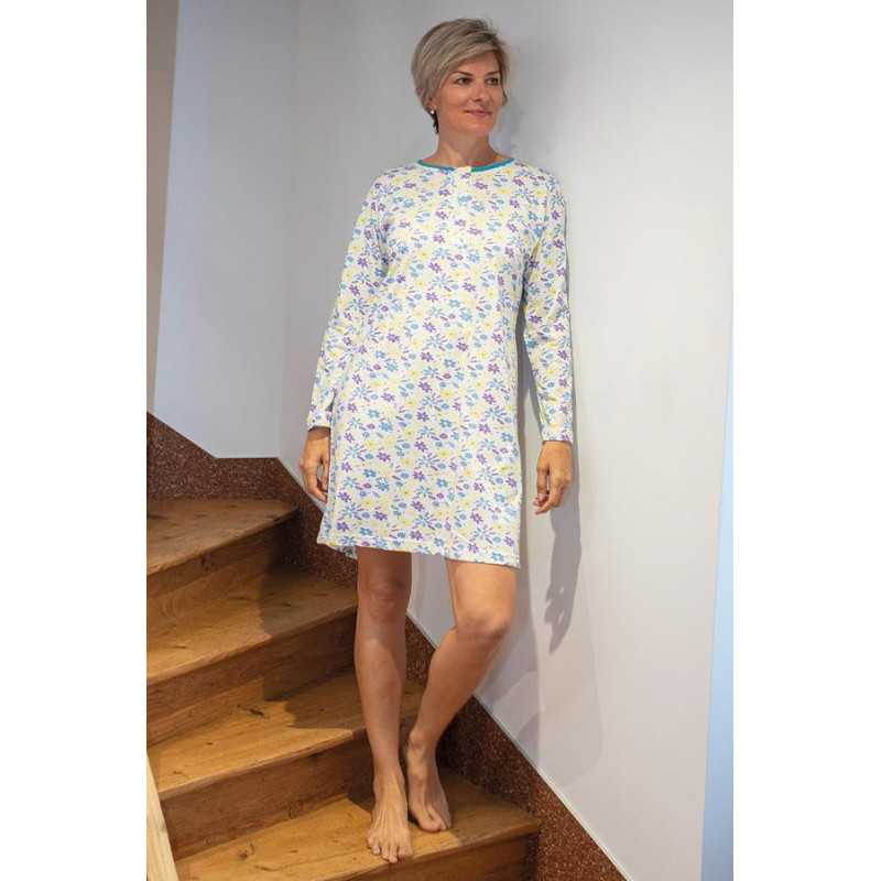 chemise de nuit médicalisée ouverte dans le dos (fente) - femme âgée chemise de nuit médicalisée ouverte dans le dos (fente) - femme âgée