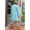 Liquette bleu ciel pour femme senior - dos