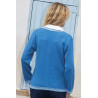 Gilet fluide élégant pour femme âgée senior -  boutons à l'avant