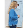 Gilet fluide élégant pour femme âgée senior -  boutons à l'avant