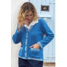 Gilet fluide élégant pour femme âgée senior -  boutons à l'avant