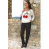 Pantalon jean's avec taille élastique facile à mettre pour femme senior