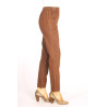 Pantalon jean's avec taille élastique facile à mettre pour femme senior