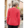 Gilet pour femme ouvert à l'avant avec des boutons facile à enfiler