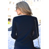 Pull maille Jacquard 12% laine femme senior - chaud et confortable