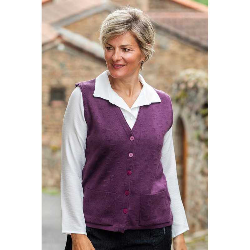 Gilet sans manches pratique à enfiler - femme senior - été Gilet sans manches pratique à enfiler - femme senior - été