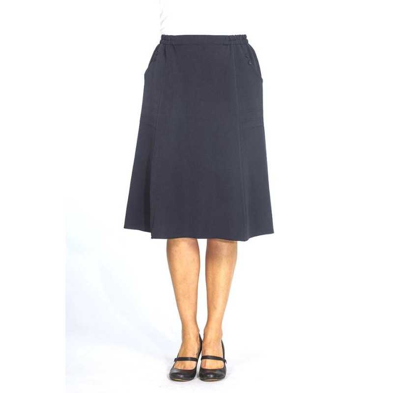 Jupe ample doublée pour femme senior - facile à mettre et confortable Jupe ample doublée pour femme senior - facile à mettre et confortable