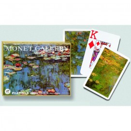 Coffret de 2 jeux de cartes très lisibles - Nénuphars de Monet