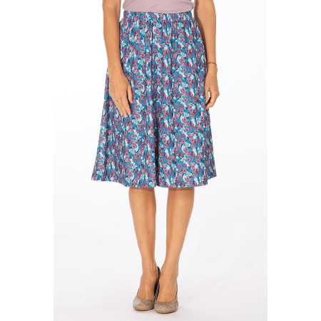 Jupe à fleurs, à motif - Confortable - Ceinture élastique - facile à enfiler