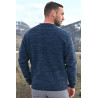 Pull  chaud d'hiver pour homme âgé / senior facile à enfiler.