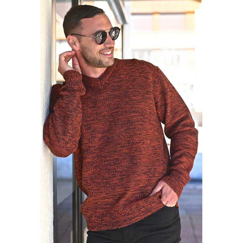 Pull en laine homme âgé fabriqué en France - 3 coloris au choix Pull en laine homme âgé fabriqué en France - 3 coloris au choix