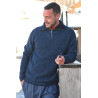 Pull 30% laine pour homme âgé facile à enfiler. Chaud et confortable.