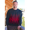 Pull homme col rond- 10% laine - chaud et confortable